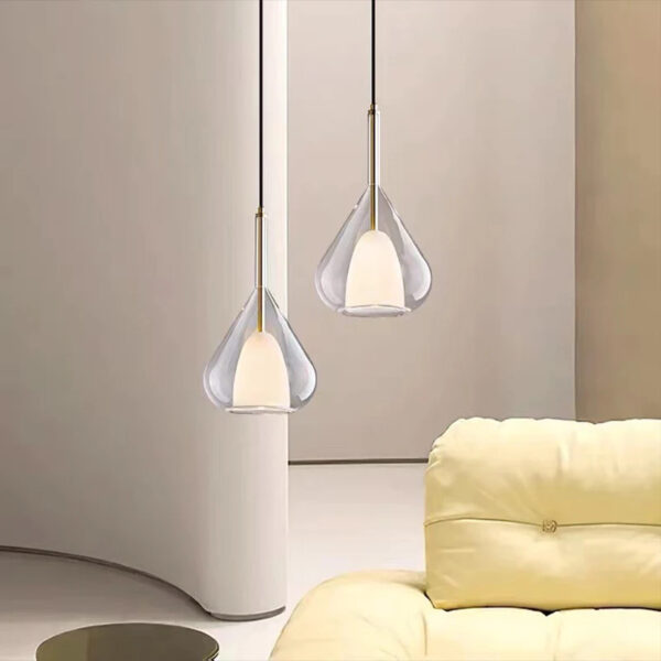 LED hanglamp in glas: een combinatie van puurheid en verfijning