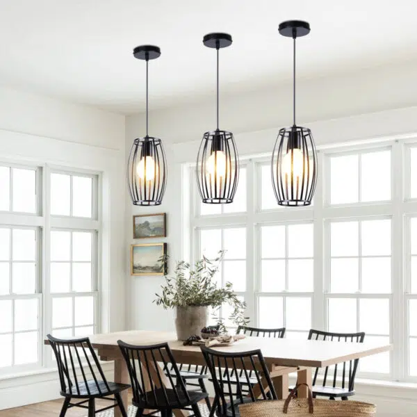 Suspension luminaire vintage à l'élégance industrielle