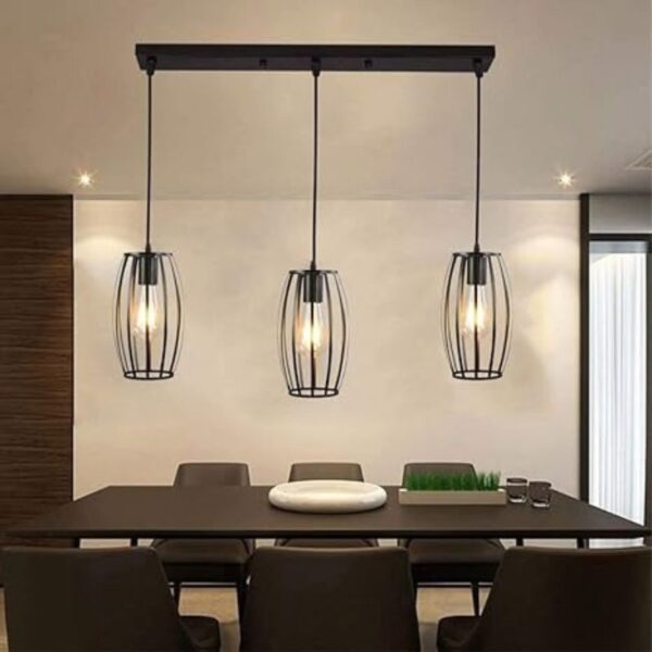 Suspension luminaire vintage à l'élégance industrielle