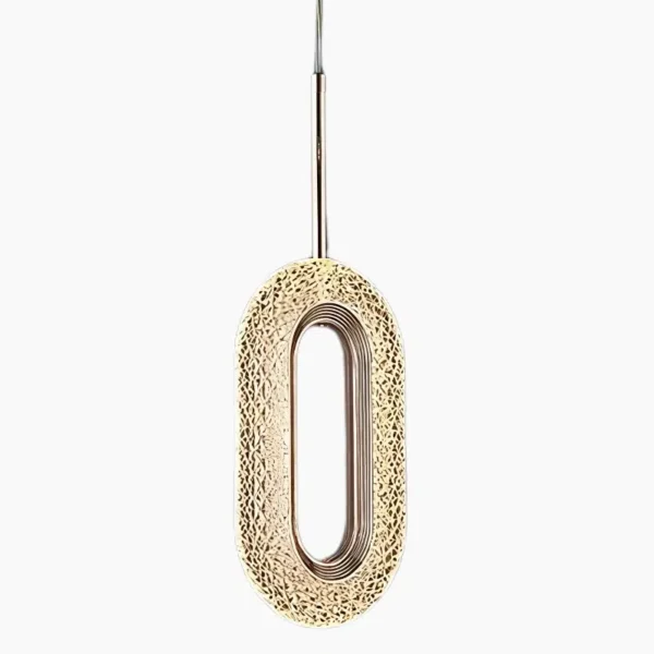Hanglamp met kristallen ringen