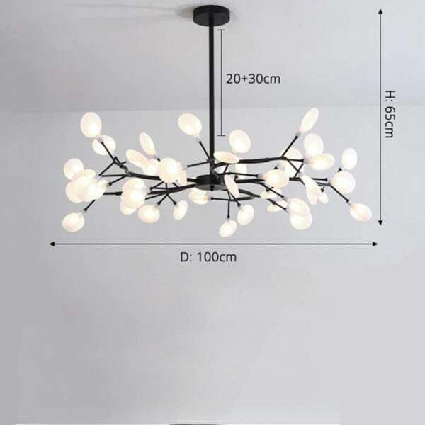 Suspension LED contemporaine inspiration nordique à effet stellaire