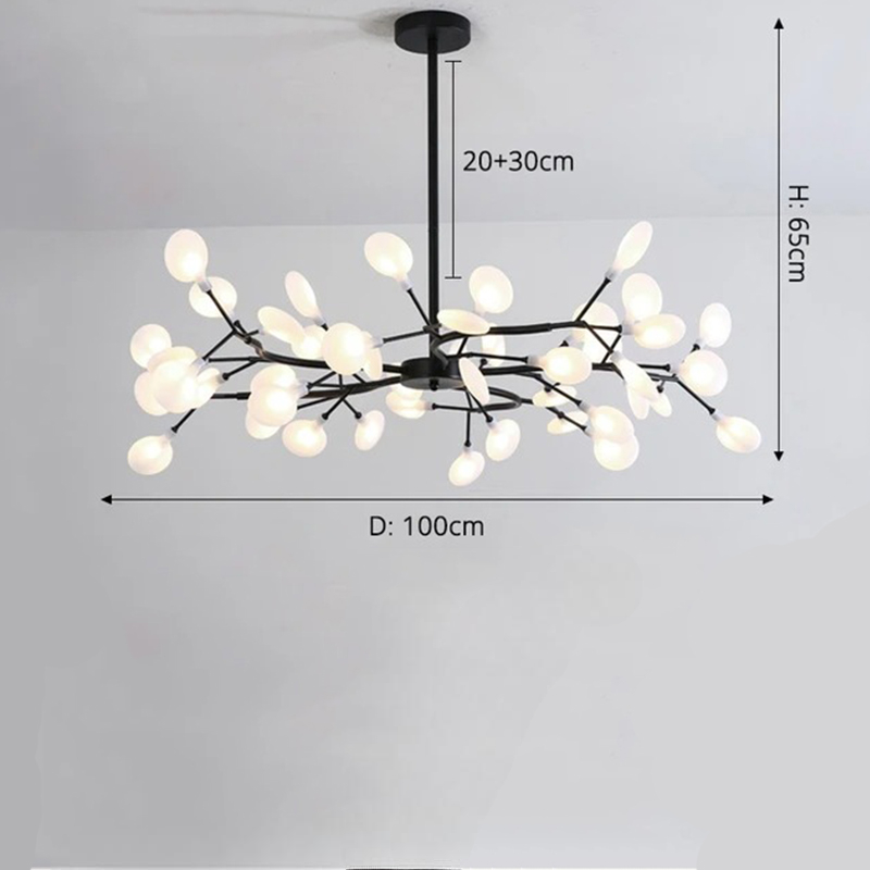 Suspension LED contemporaine inspiration nordique à effet stellaire
