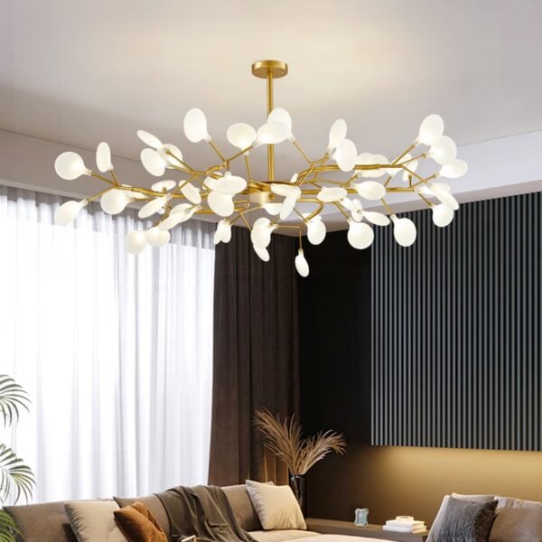 Suspension LED contemporaine inspiration nordique à effet stellaire