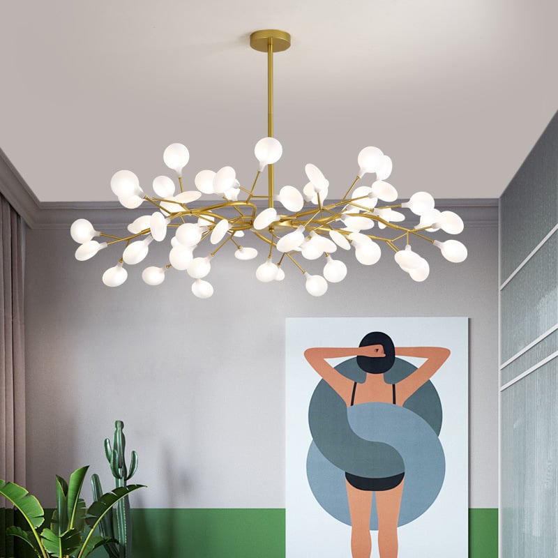 Suspension LED contemporaine inspiration nordique à effet stellaire