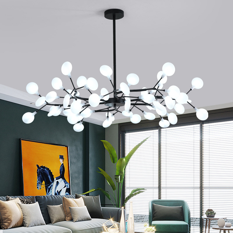 Scandinavisch geïnspireerde hedendaagse LED hanglamp met schitterend effect