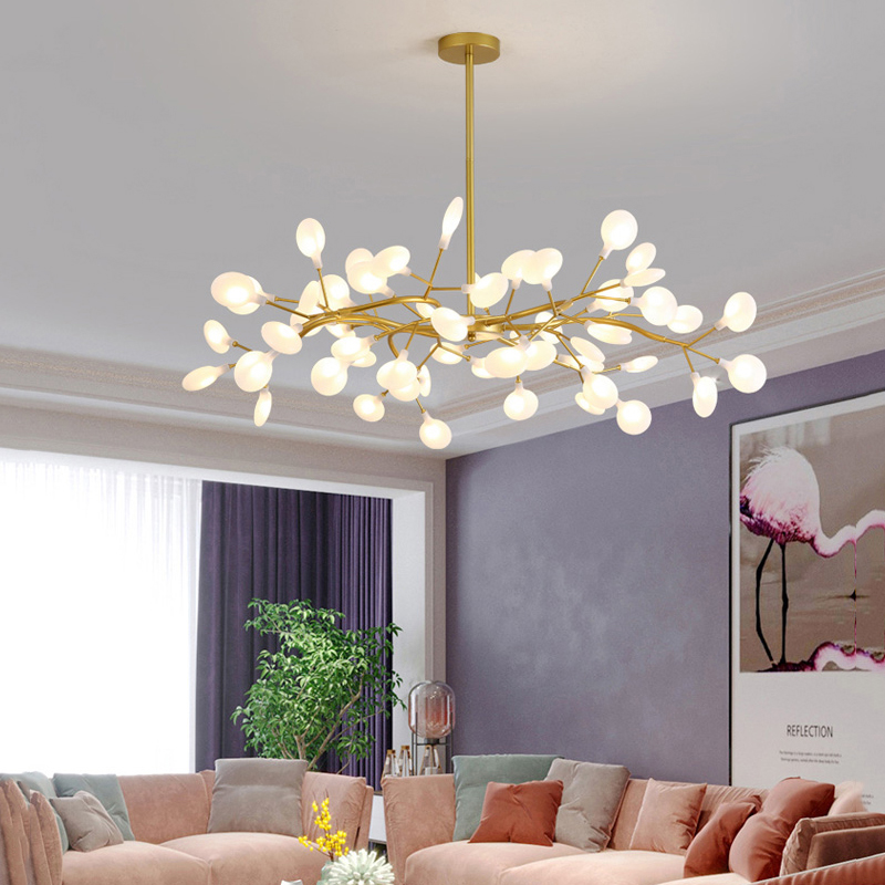 Suspension LED contemporaine inspiration nordique à effet stellaire