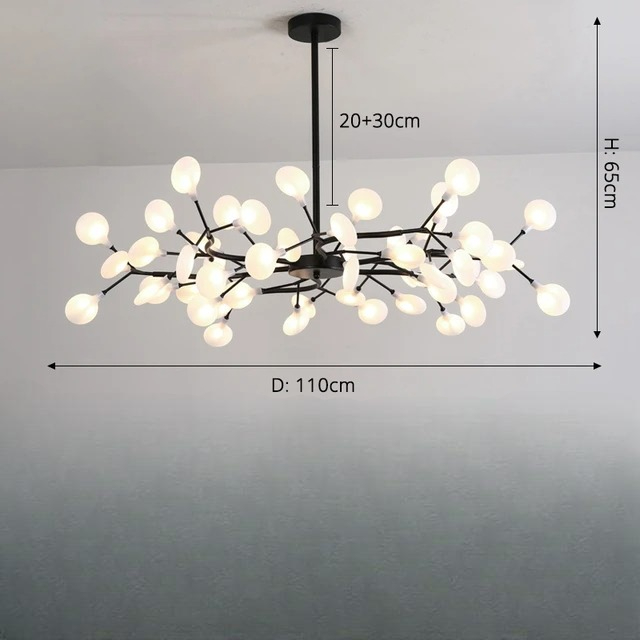 Suspension LED contemporaine inspiration nordique à effet stellaire