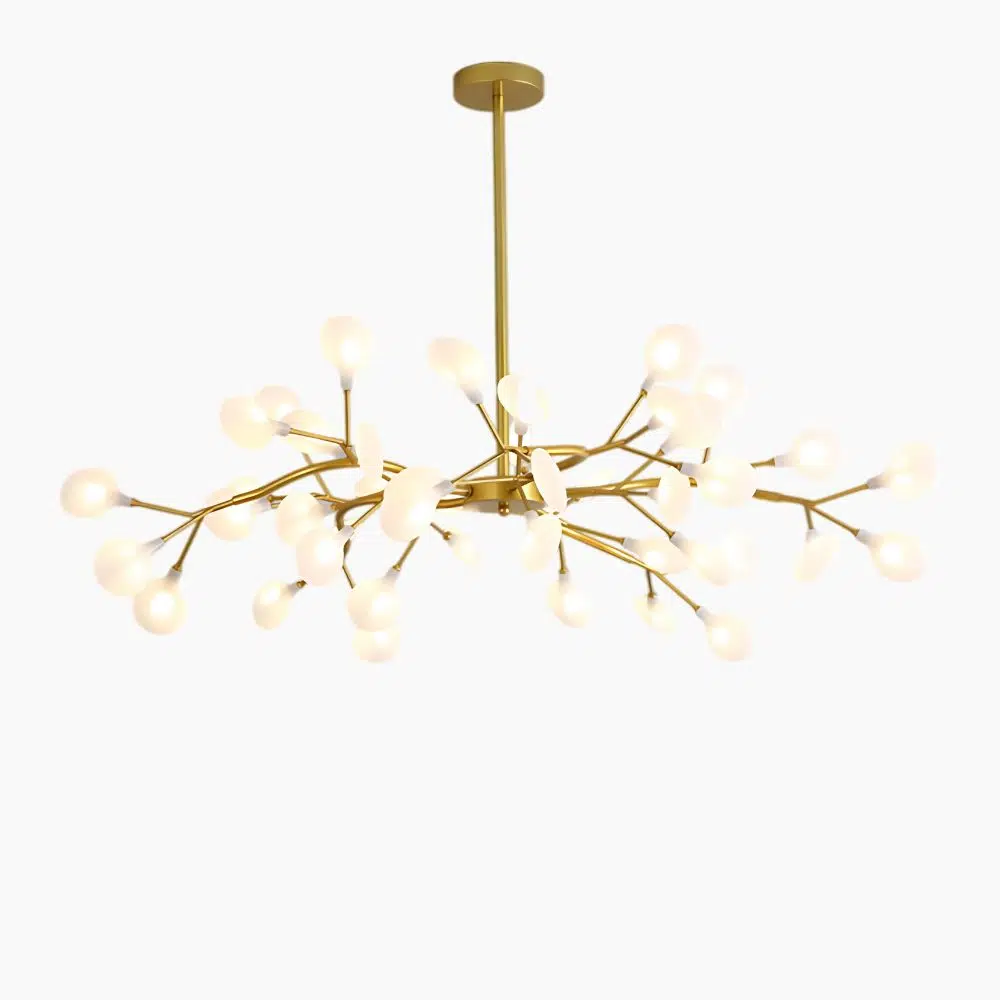 Suspension LED contemporaine inspiration nordique à effet stellaire - Doré, 45