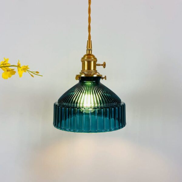 Suspension LED en verre au charme intemporel