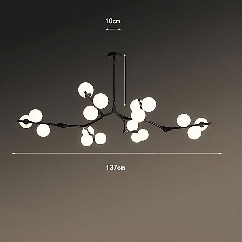 Suspension LED en verre inspiration nordique