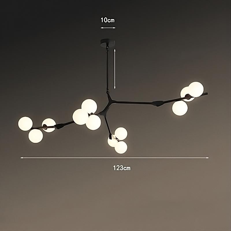 Suspension LED en verre inspiration nordique