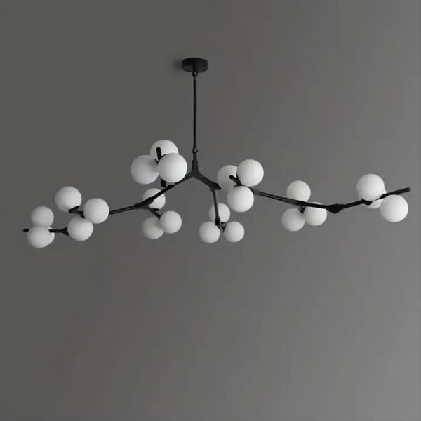 Suspension LED en verre inspiration nordique
