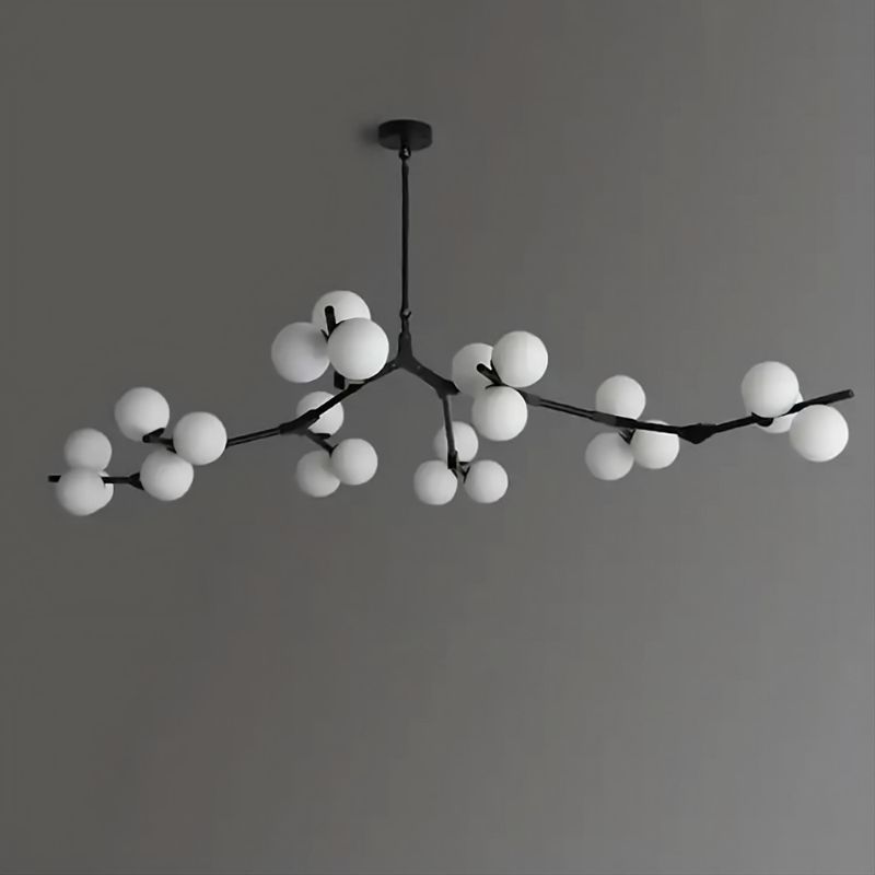 Suspension LED en verre inspiration nordique