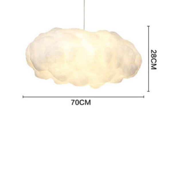 Suspension luminaire épurée nuage, inspiration nordique