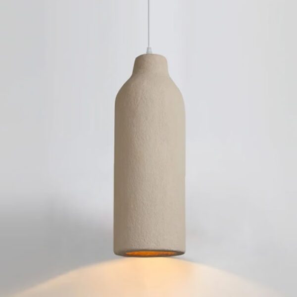 Suspension LED en pierre naturelle d'inspiration zen