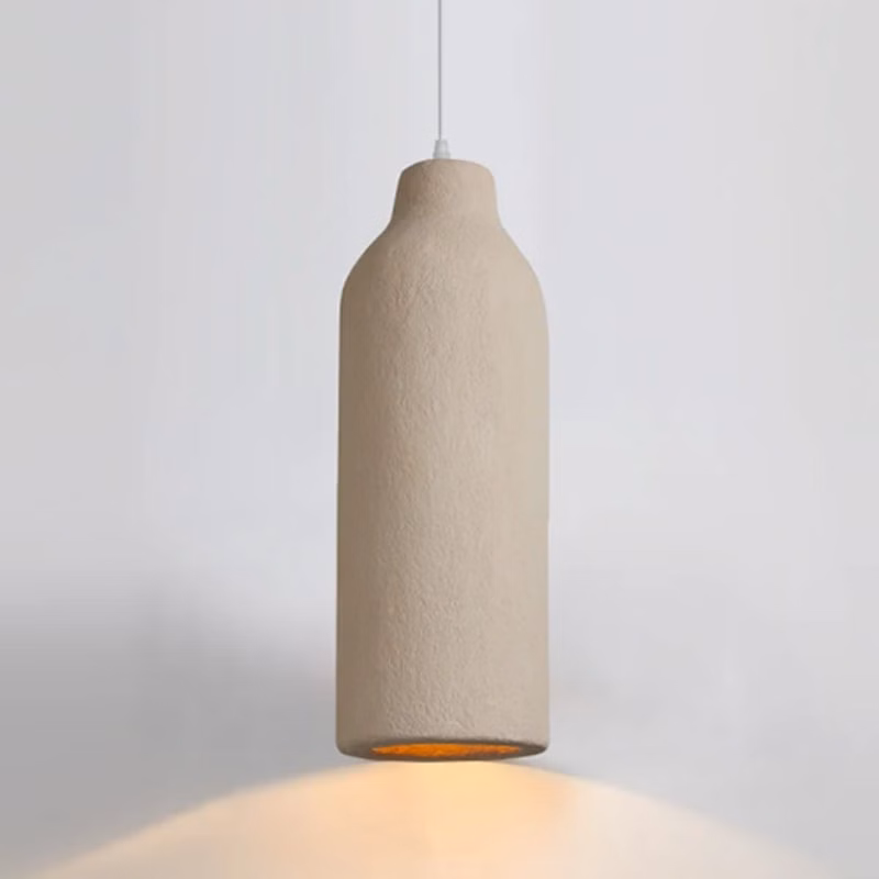 Suspension LED en pierre naturelle d'inspiration zen