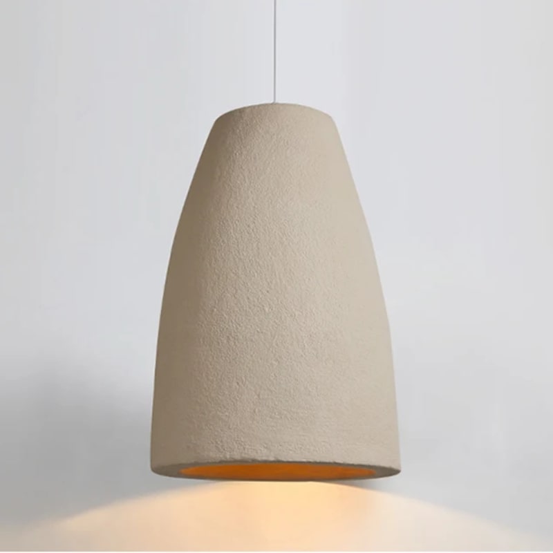 Suspension LED en pierre naturelle d'inspiration zen