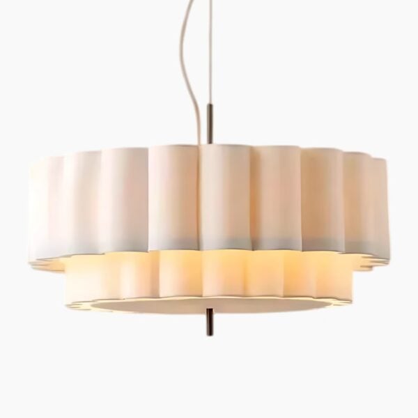 Stoffen hanglamp met eigentijdse charme
