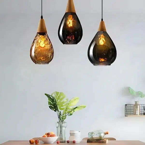 Suspension Design en Verre Soufflé Inspiration Contemporaine