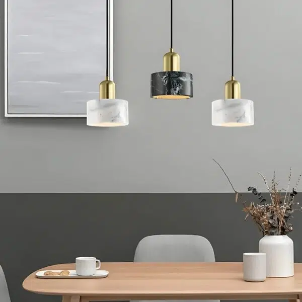 Suspension LED en Marbre, Collection Prestige