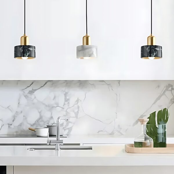 Suspension LED en Marbre, Collection Prestige