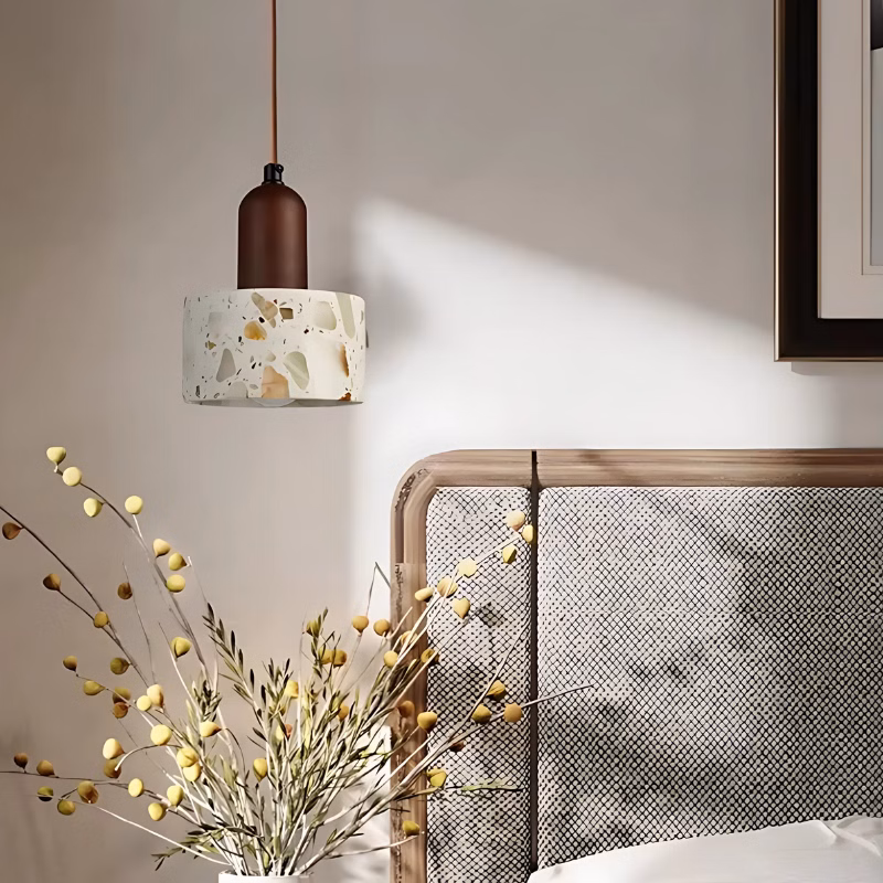 Suspension luminaire en marbre translucide au charme d'antan