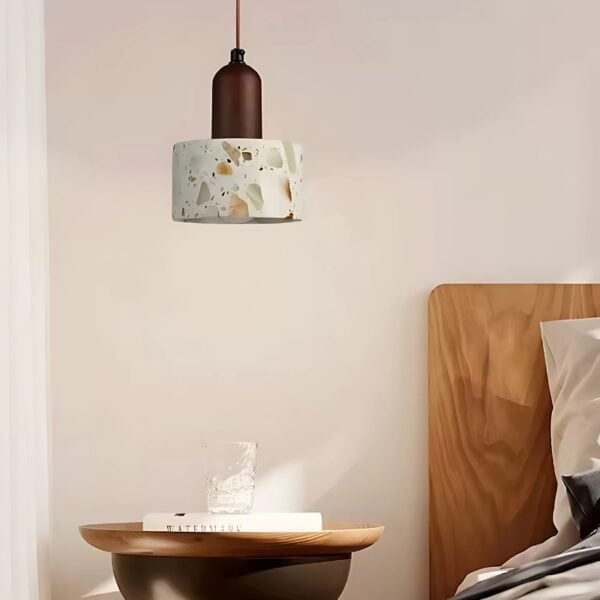 Suspension luminaire en marbre translucide au charme d'antan