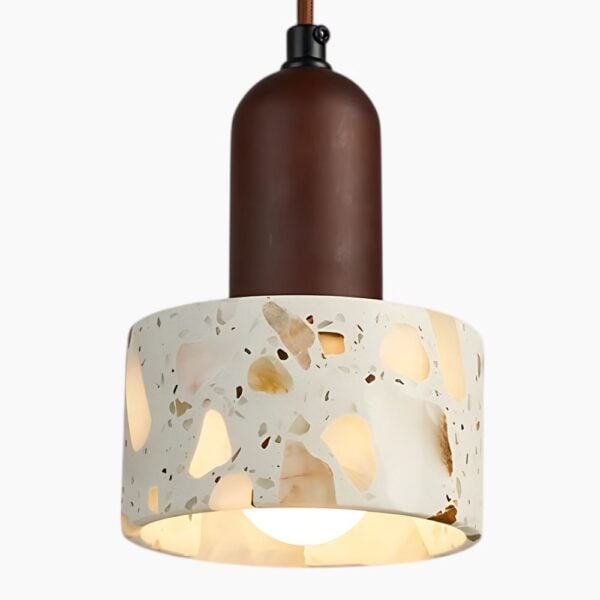 Doorschijnende marmeren hanglamp met de charme van vroeger