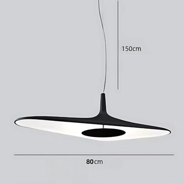 Suspension luminaire en résine d'inspiration nordique