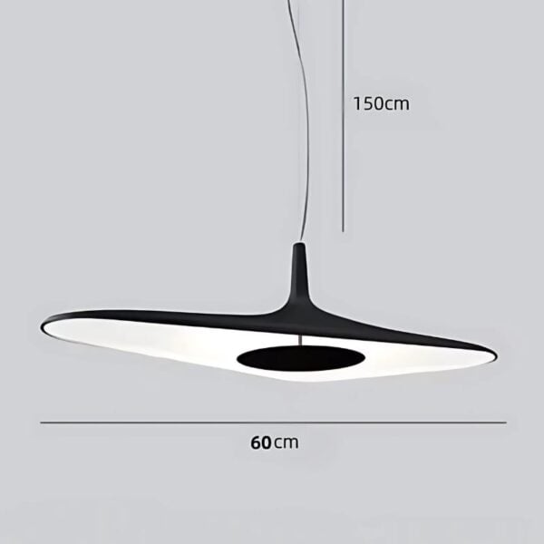 Suspension luminaire en résine d'inspiration nordique
