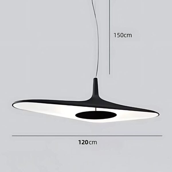 Suspension luminaire en résine d'inspiration nordique