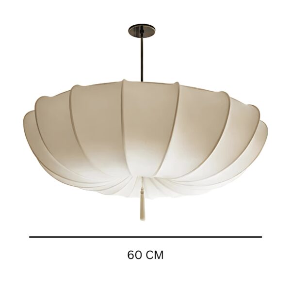 Suspension luminaire en textile inspiration nordique épurée
