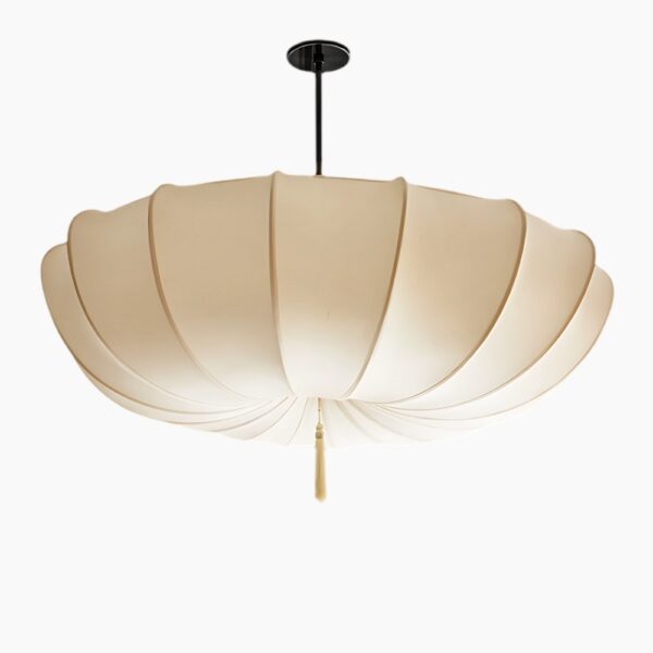 Suspension luminaire en textile inspiration nordique épurée