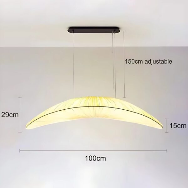 Suspension luminaire en voilage inspiration zen