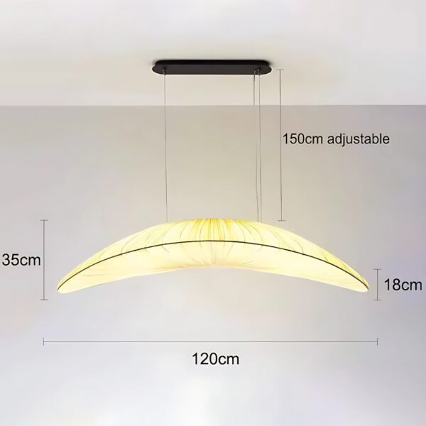 Suspension luminaire en voilage inspiration zen