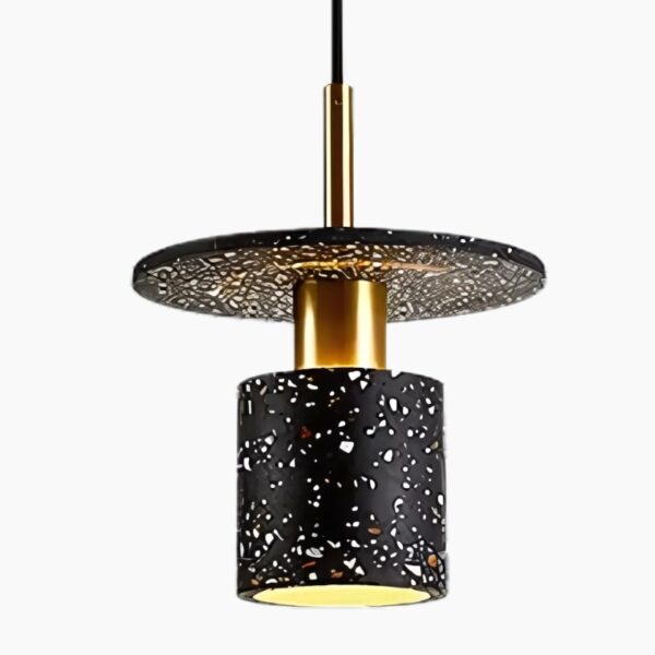 Suspension luminaire LED en marbre d'inspiration nordique