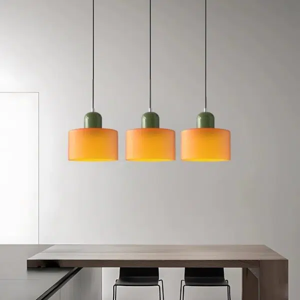 Luminaire en verre LED d'inspiration nordique