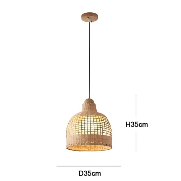 Suspension Artisanale en Bambou Style Vintage