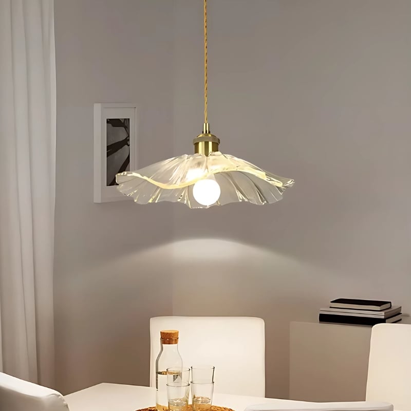 Suspension Florale en Verre Artisanal