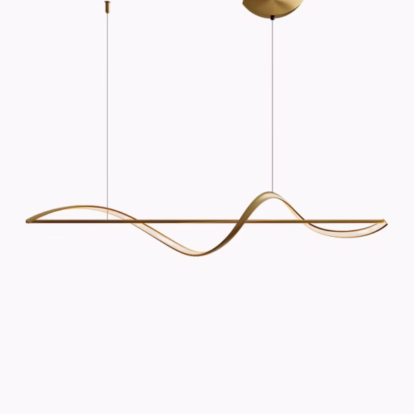 Design LED-ophanging met eigentijdse rimpelingen