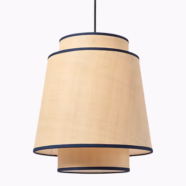Oosters geïnspireerde stoffen LED hanglamp