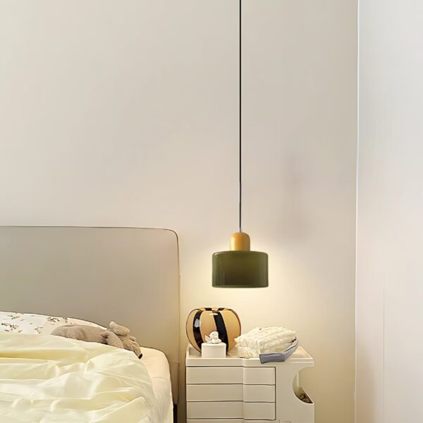 Suspension LED Memphis en verre avec design contemporain