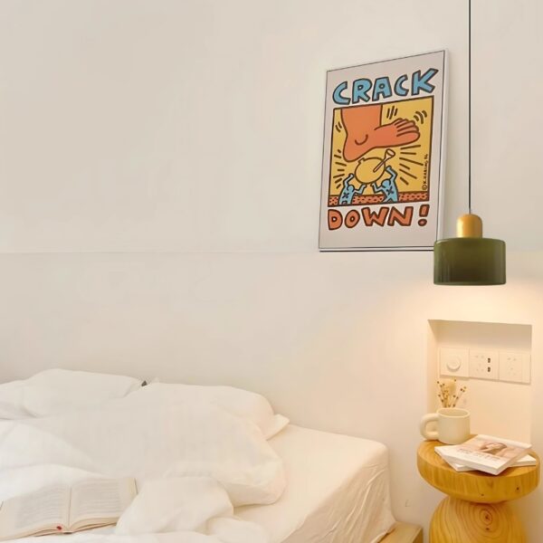 Suspension LED Memphis en verre avec design contemporain