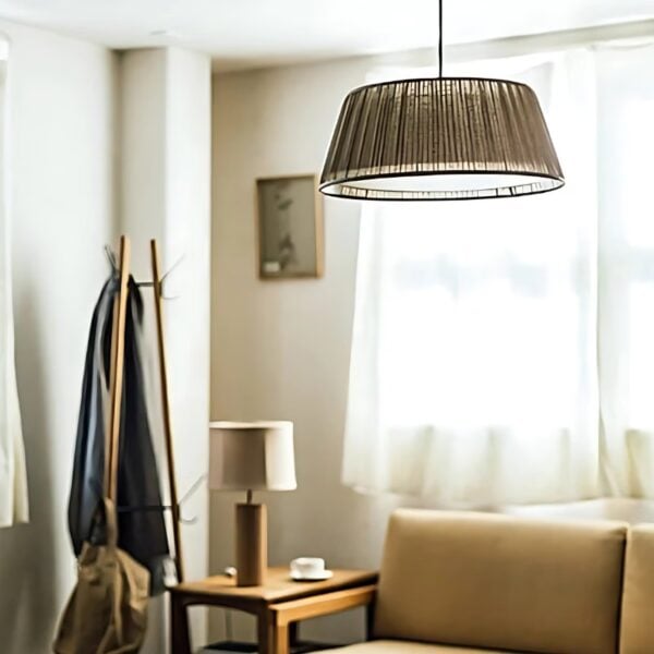 Suspension Lumineuse Design en Textile Plissé