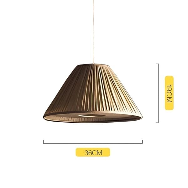 Suspension Lumineuse Design en Textile Plissé